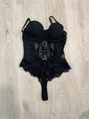 Black lace bodysuit